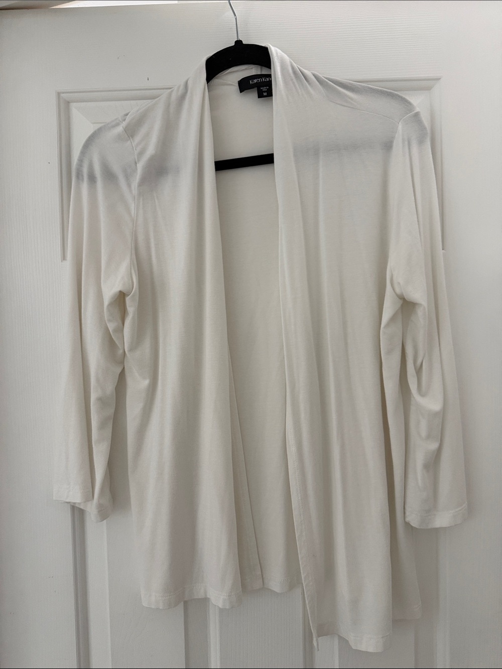 Karen Kane Ivory Open-Front Cardigan Jacket